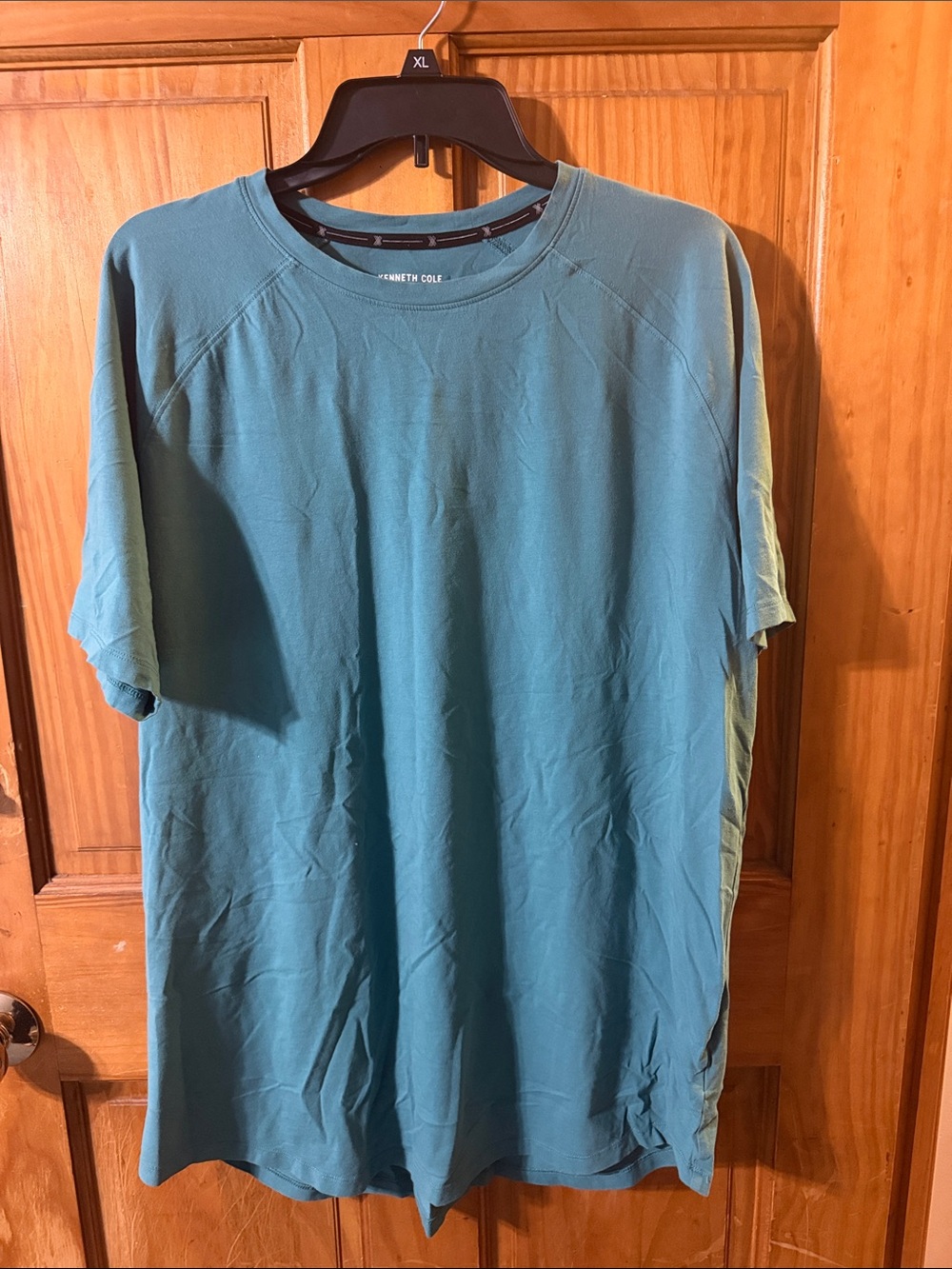 Kenneth Cole Teal Short Sleeve Crew Neck T-Shirt
